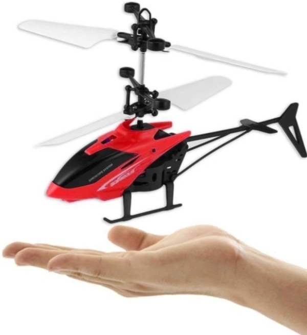Kids Flying Helicopter with Remote Control (Multicolour) - 19 cm x 6 cm, Multicolour